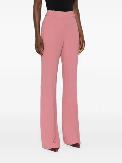 Ermanno Scervino Tailored Flared Pants With High Waist In Pink