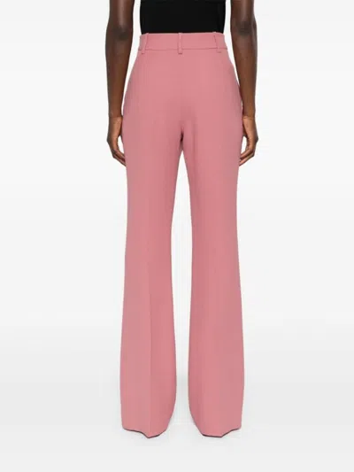 Ermanno Scervino Tailored Flared Pants With High Waist In Pink