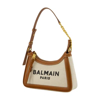 Balmain B-army Shoulder Bag - Canvas - Neutral