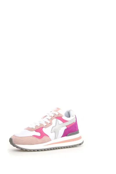 W6yz Technical Fabric And Suede Sneakers In Multi