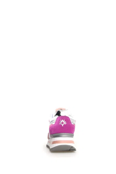 W6yz Technical Fabric And Suede Sneakers In Multi