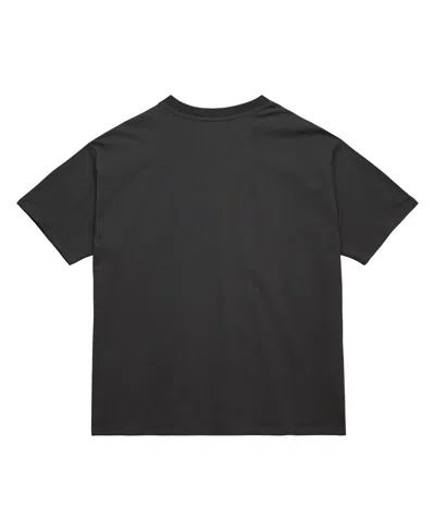 Mitchell & Ness Women's Charcoal Los Angeles Lakers Hardwood Classics Oversized Boyfriend T-shirt In Black