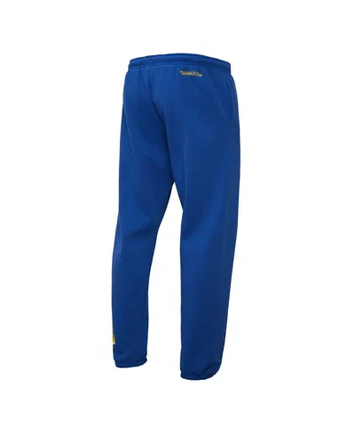 Mitchell & Ness Men's Royal Golden State Warriors Hardwood Classics Team Origins Pants In Blue