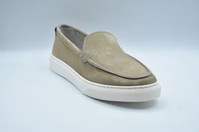Woolrich Beige Slip-on Low Shoes With Soft Suede Finish