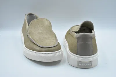 Woolrich Beige Slip-on Low Shoes With Soft Suede Finish