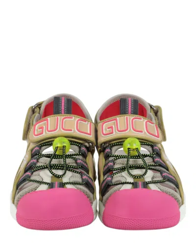 Gucci Mesh Fabric Tinsel Sport Sandals In Multi