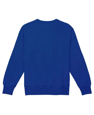 Mitchell & Ness Royal Denver Broncos Basic Fleece Pullover Sweatshirt In Blue