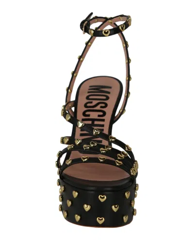 Moschino Heart Studded Platform Heels