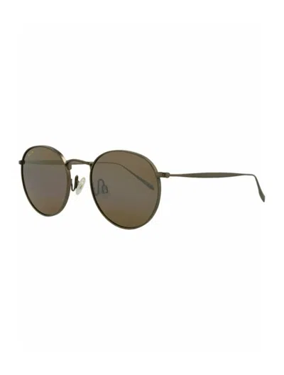 Maui Jim Round-frame Titanium Sunglasses