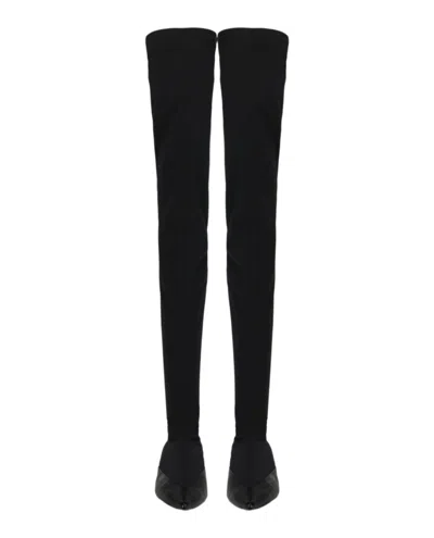 Givenchy Stretch Over-the-knee Boots In Black
