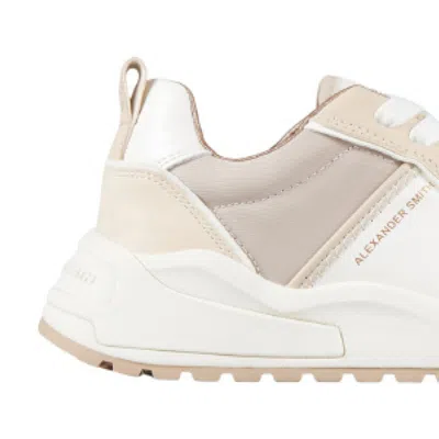 Alexander Smith Ecodover Sneakers In Cream Nubuck