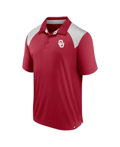 Fanatics Men's Crimson Oklahoma Sooners Star Class Polo Shirt In Red