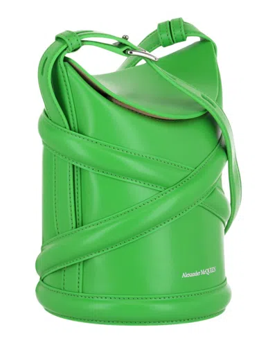 Alexander Mcqueen The Curve Small Leather Bucket Bag