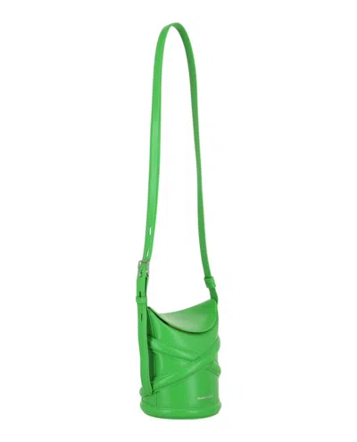 Alexander Mcqueen The Curve Small Leather Bucket Bag