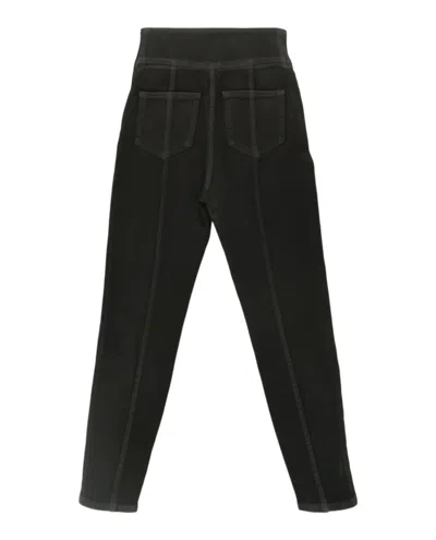 Gucci Coated Denim Pant With Studs In Black