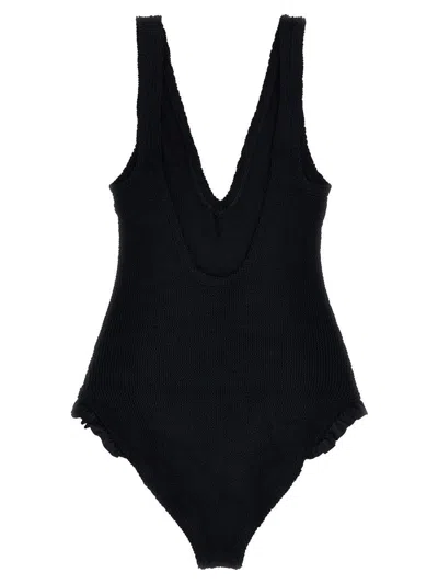 Hunza G Sadie Swim One-piece Swimsuit In Black