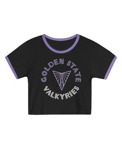 Outerstuff Toddler 2-piece Black Golden State Valkyries Double Run T-shirt And Shorts Set In Black
