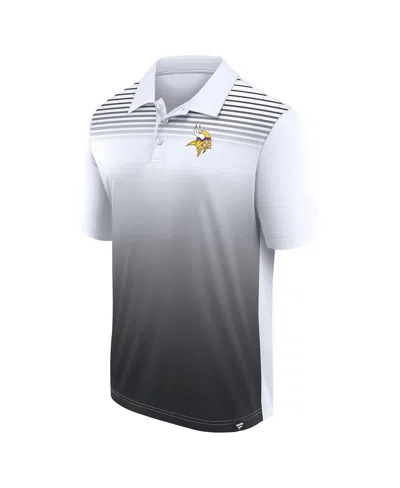 Logo Athletic Men's White/black Minnesota Vikings Sandlot Game Polo Shirt