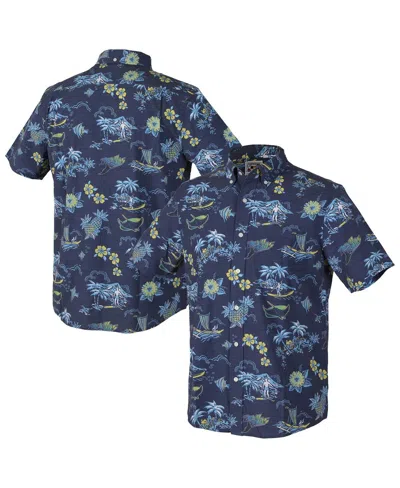 Reyn Spooner Men's Dark Blue Tampa Bay Rays Kekai Button-down Shirt In Blue