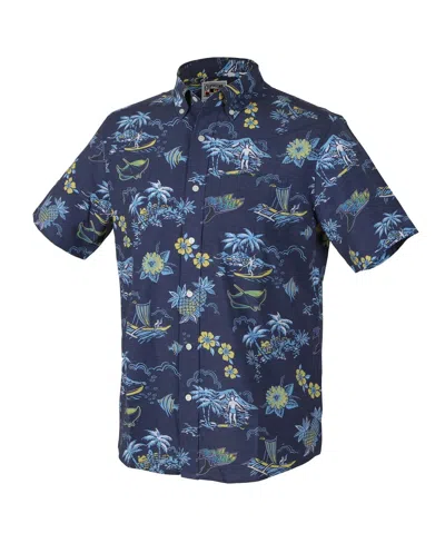 Reyn Spooner Men's Dark Blue Tampa Bay Rays Kekai Button-down Shirt In Blue