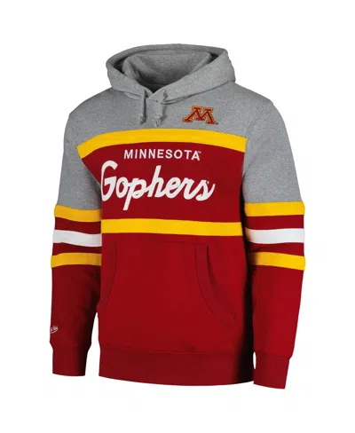 Mitchell & Ness Men's  Garnet Florida State Seminoles Head Coach Pullover Hoodie In Red