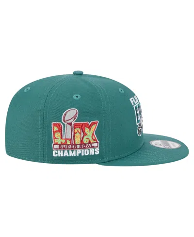 New Era Men's Midnight Green Philadelphia Eagles Super Bowl Lix Champions Side Patch 9fifty Snapback Hat