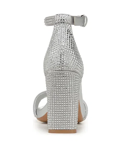 Naturalizer Joy-glitz Platform Dress Sandals In Silver