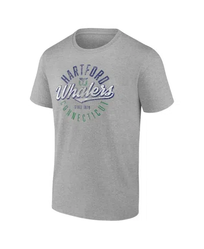 Fanatics Men's Gray Hartford Whalers Emblem T-shirt In Gray
