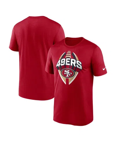 Nike Men's Scarlet San Francisco 49ers Legend Icon Performance T-shirt In Red