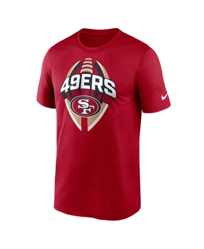 Nike Men's Scarlet San Francisco 49ers Legend Icon Performance T-shirt In Red