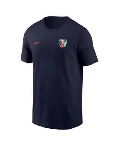 Nike Men's Debinha Navy Kansas City Current Core Crew Neck T-shirt In Blue