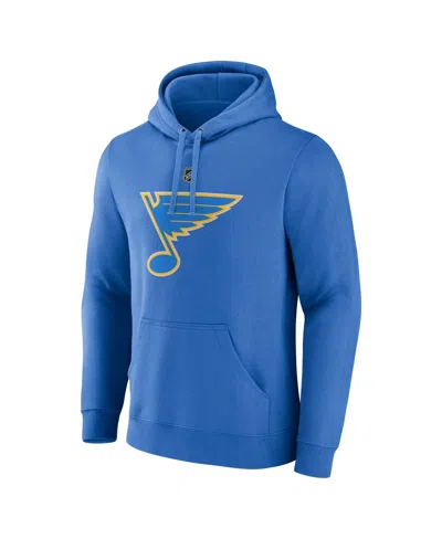 Fanatics Men's Blue St. Louis Blues Alternate Logo Fleece Pullover Hoodie In Blue