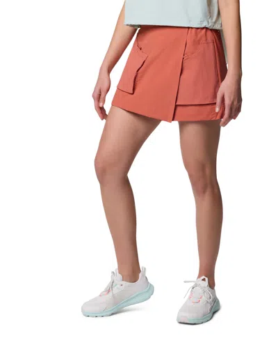 Columbia Women's Cove Beach Utility Skort In Orange
