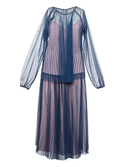 Pre-owned Max & Co  Sheer Pleated Skirt Suit