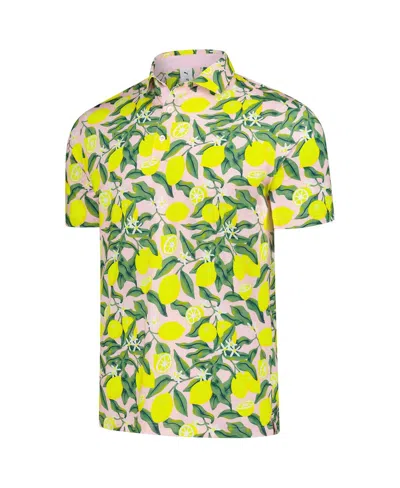 Puma Pink Arnold Palmer Mattr Lemon Branch Polo In Multi