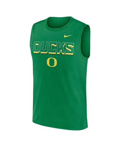 Nike Men's Green Oregon Ducks Primetime Tricode Legend Performance Tank Top In Green