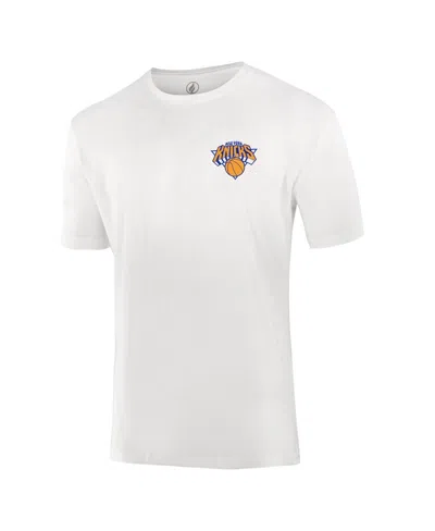 Fisll Men's And Women's White New York Knicks Burst Logo T-shirt In White