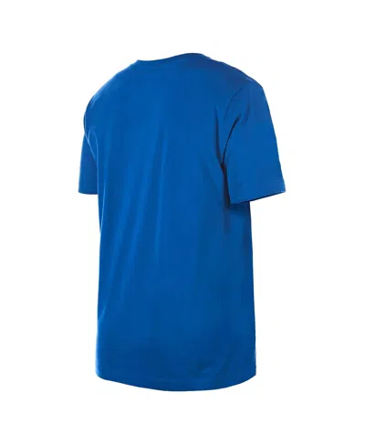 New Era Men's Blue Sacramento Kings 2024/25 City Edition Chenille Heavyweight T-shirt In Blue