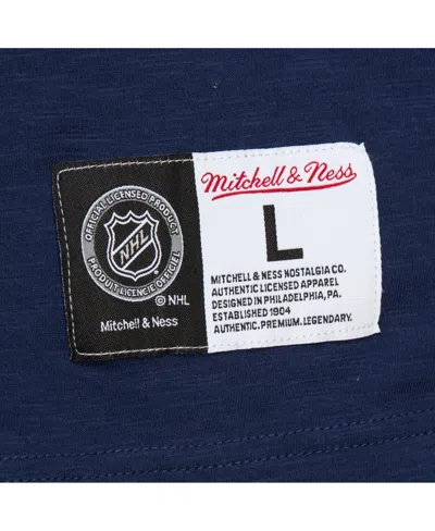 Mitchell & Ness Navy/red Washington Capitals Legendary Slub Raglan Long Sleeve T-shirt In Blue