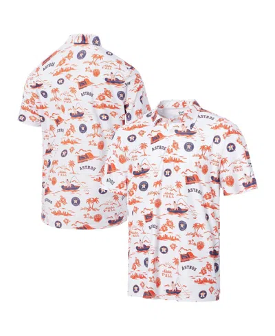 Reyn Spooner White Houston Astros Pua Performance Polo In Multi