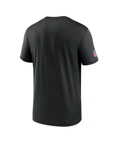 Nike Black Philadelphia Eagles Sideline Legend Performance T-shirt In Black
