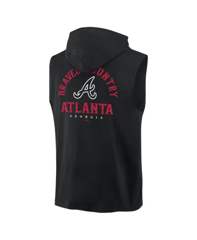 Fanatics Men's Black Arizona Diamondbacks Fire Speed Sleeveless Pullover Hoodie In Black