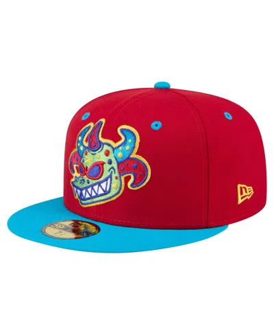 New Era Men's Red Scranton Wilkes-barre Railriders Copa De La Diversion 59fifty Fitted Hat