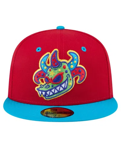 New Era Men's Red Scranton Wilkes-barre Railriders Copa De La Diversion 59fifty Fitted Hat