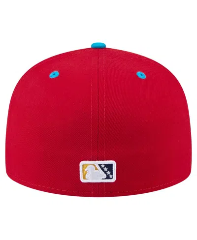 New Era Men's Red Scranton Wilkes-barre Railriders Copa De La Diversion 59fifty Fitted Hat