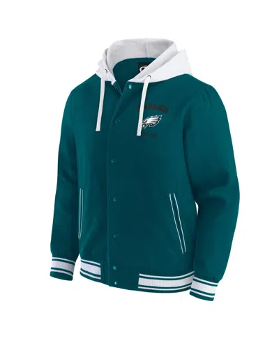 Fanatics Darius Rucker Collection By  Men's Midnight Green Philadelphia Eagles Full-snap Hoodie Jacke In Blue