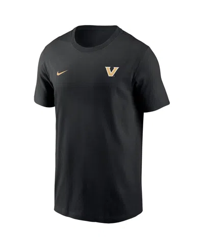 Nike Black Vanderbilt Commodores 2025 Sideline Legend Performance T-shirt In Black
