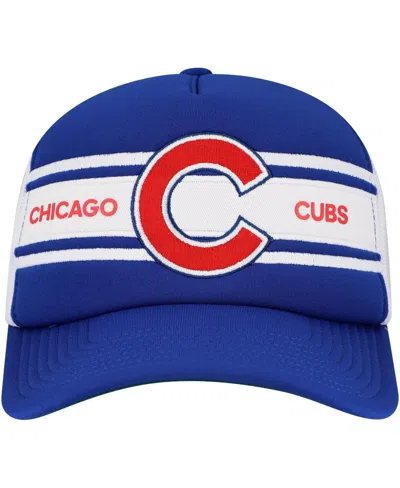Mitchell & Ness Men's Royal Chicago Cubs Sideline Trucker Adjustable Hat