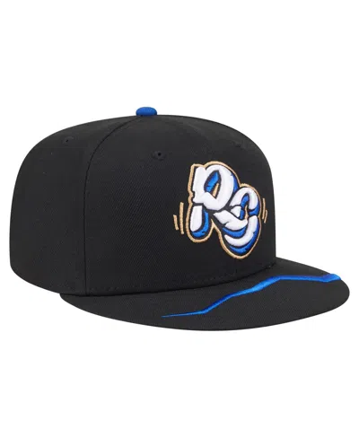 New Era Men's Black Rancho Cucamonga Quakes Authentic Collection 59fifty Fitted Hat