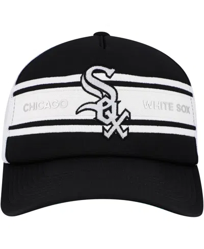 Mitchell & Ness Men's Black Chicago White Sox Sideline Trucker Adjustable Hat